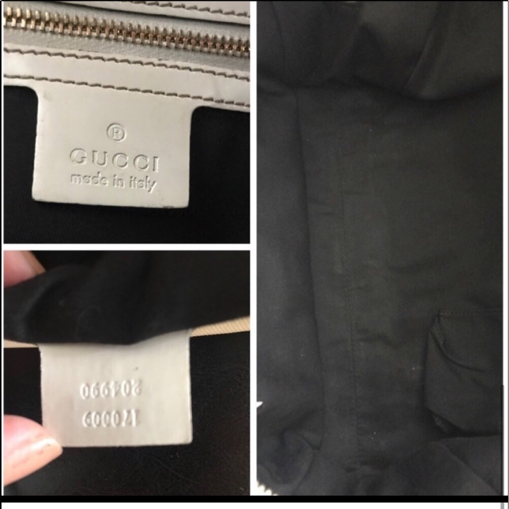 Gucci White Patent Leather Britt Boston Satchel Bag - Picture 3 of 8